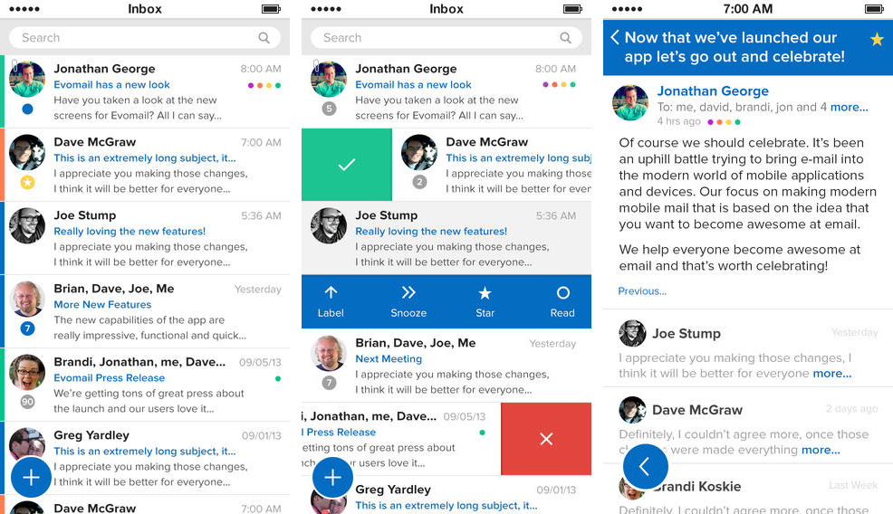 EvoMail+ para iOS, Cliente de Email simples e elegante - CocaTech