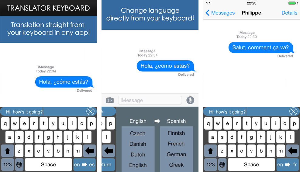 Translator Keyboard, teclado para iOS 8 que você escreve numa língua e