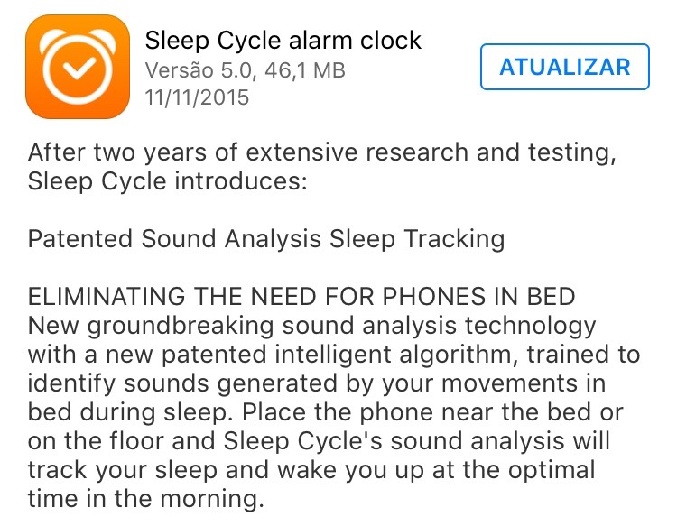 Sleep Cycle alarm clock agora monitora o seu sono sem precisar ficar na