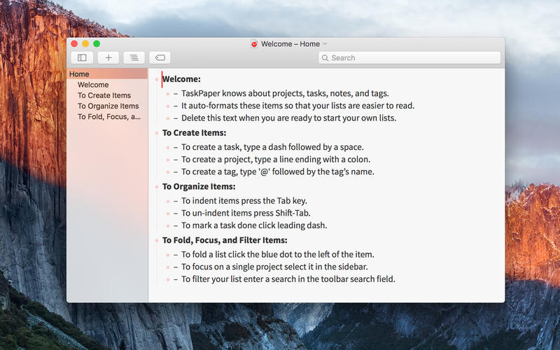 TaskPaper, Gerenciamento de Tarefas em "papel" - CocaTech